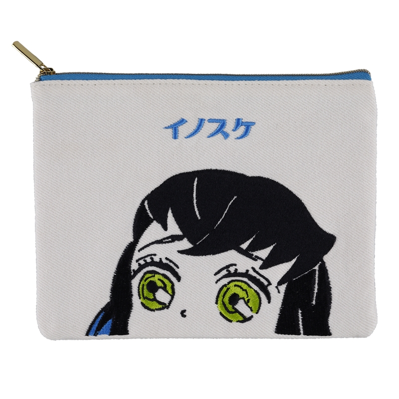 『鬼滅の刃』刺繍デニムポーチ　伊之助　ＢＦ４
