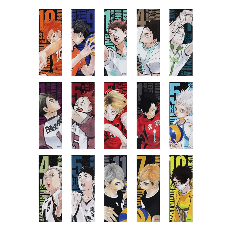 『ハイキュー！！』絵札缶バッジコレクション　全種セット　（全１５種入り）　＜ハイキュー！！展　挑戦者たち＞　ＢＦ４
