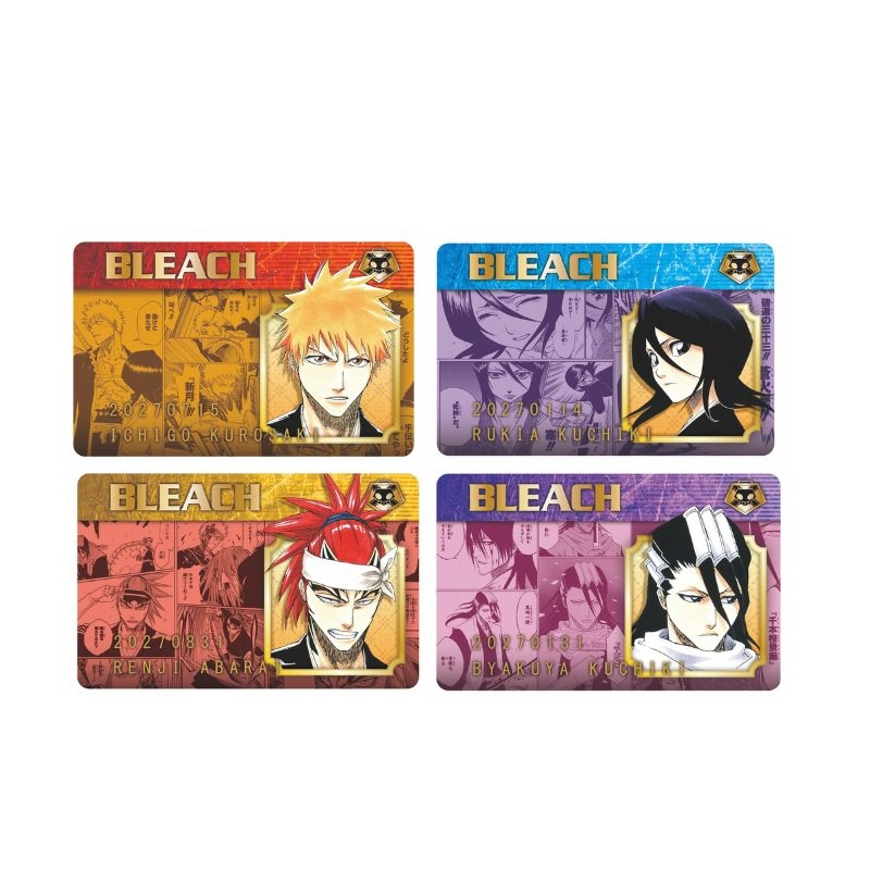 『ＢＬＥＡＣＨ』バースデイコレクションカード２０２７　４枚セット（黒崎一護／朽木ルキア／阿散井恋次／朽木白哉）　ＢＧ１